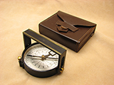 Mid 20th century Francis Barker bridge compass with clinometer
